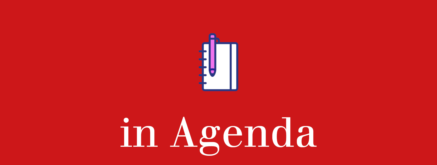 newsletter in agenda